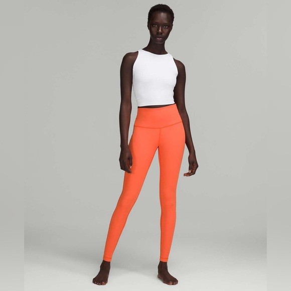 Lululemon Wunder Under High-Rise Tight 28" *Full-On Luxtreme Warm Coral Size 10 - Picture 3 of 6